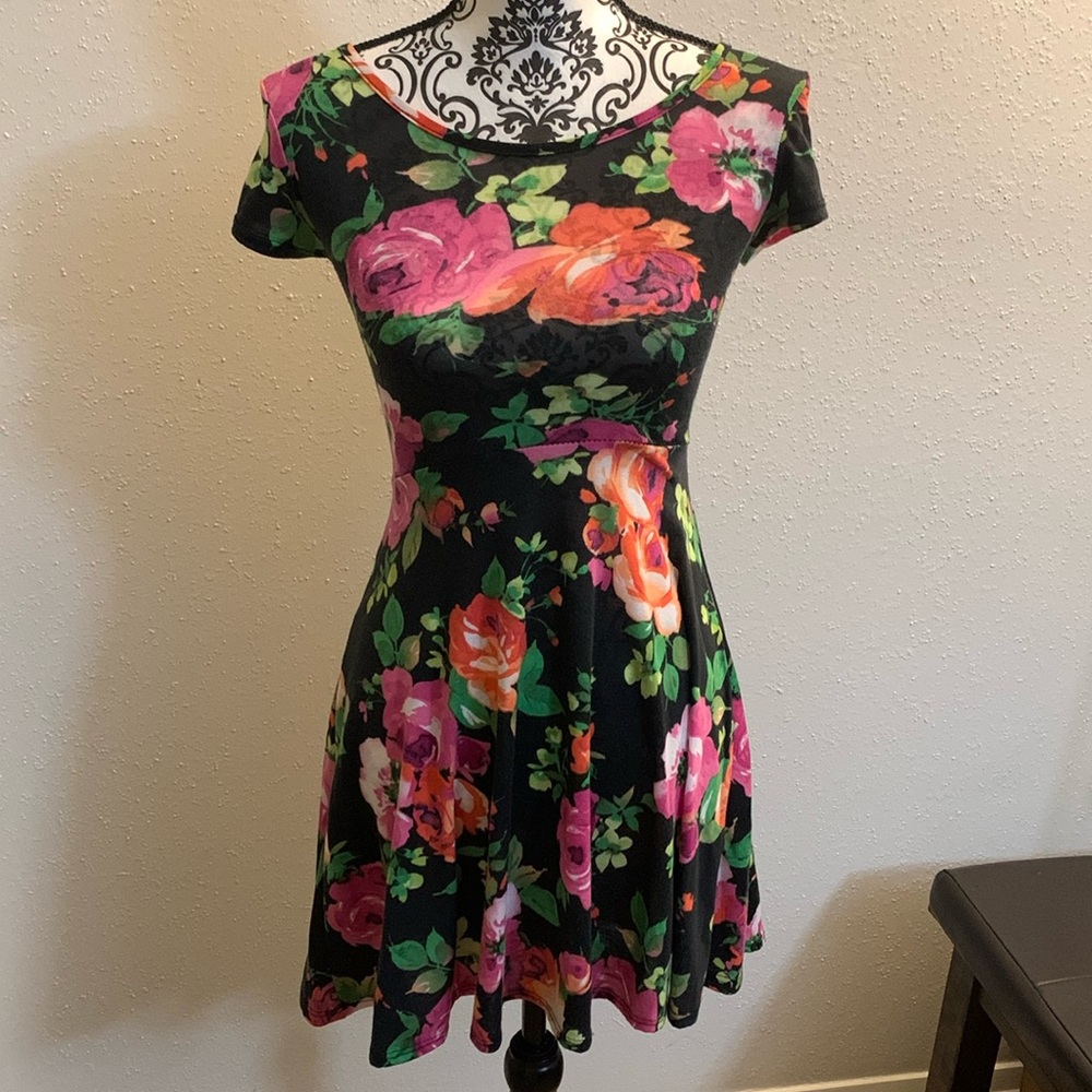 Black Floral Dress